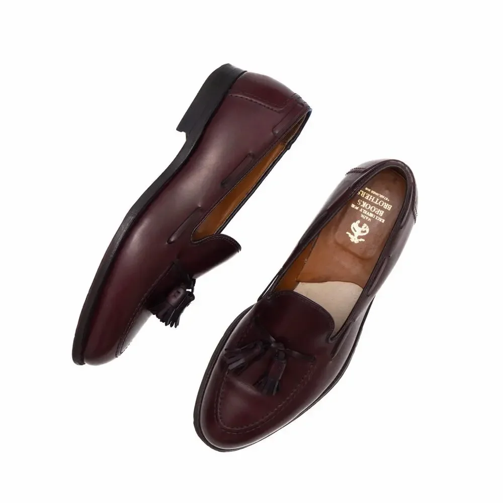 654$ ALDEN 769 Burgundy Leather Tassel Loafers D Hand-Made in USA US 10 D